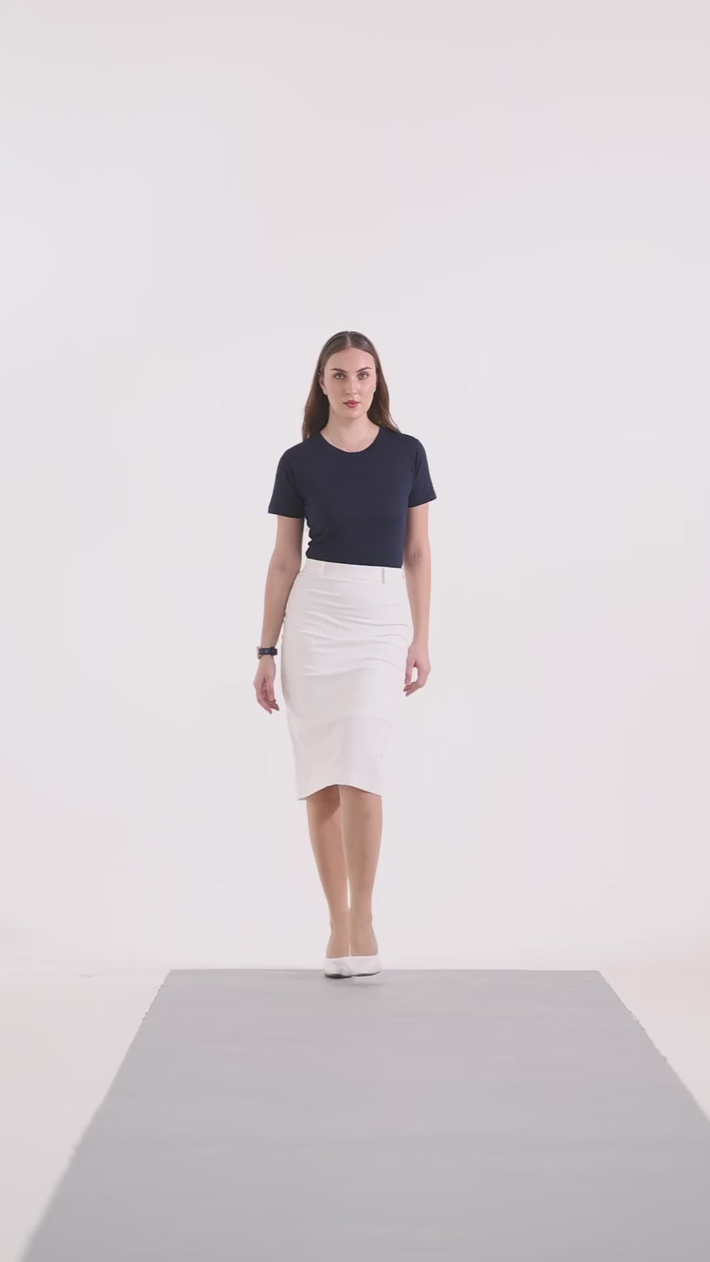 Limitless Core™ Midi Pencil Skirt – Off White
