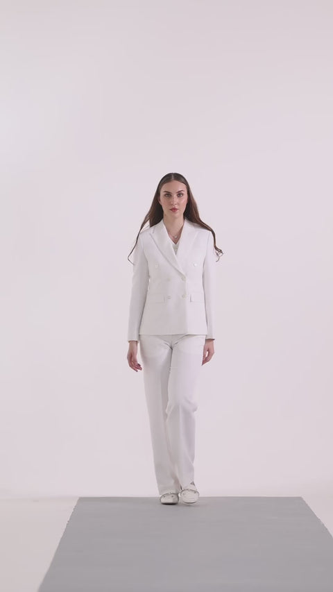The Limitless Command 3-Piece Double-Breasted Suit Set – White